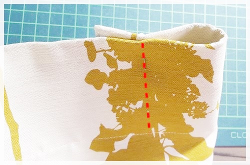 カーテンのヒダの作成 直線に縫う
